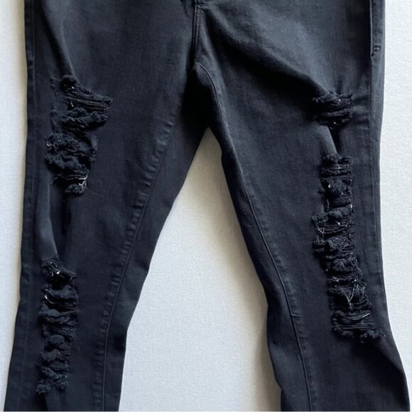 Frame Denim Le Skinny De Jeanne Distressed Jeans Sz 28 - Picture 4 of 13